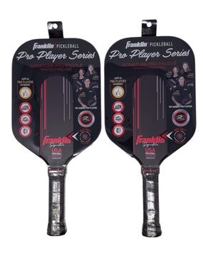 Pair Of Franklin Pro Player Series Pickleball Paddles W/13mm Poly Pro Core New